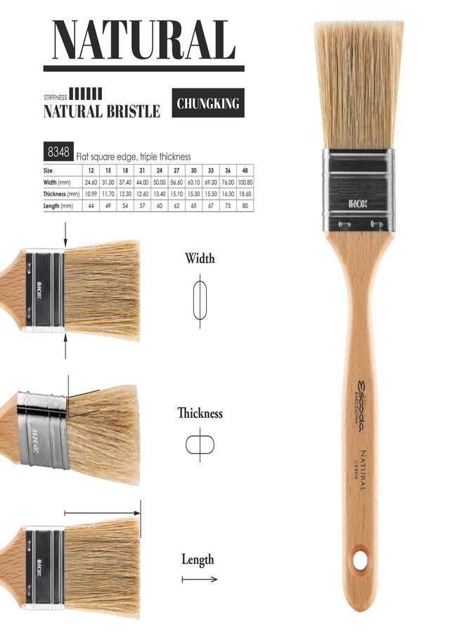 Escoda 783483000 Natural Chungking Hog Bristle Brush, 30 mm - Image 3